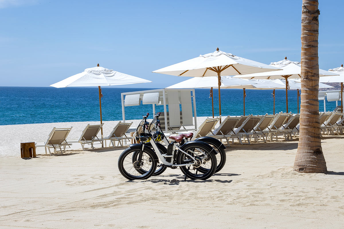 electric beach bicycle in Cabo